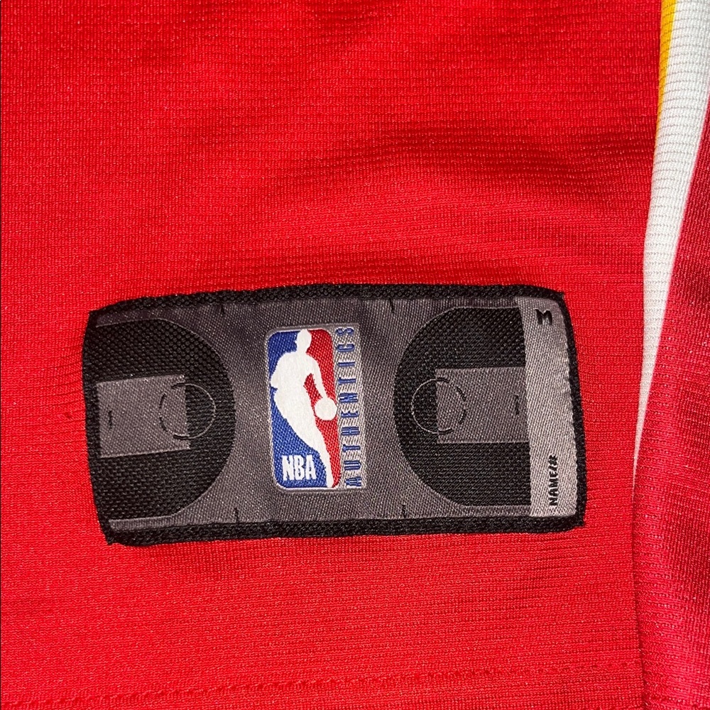NBA Red and Yellow Atlanta Men's Shirt - Picture 5 of 7